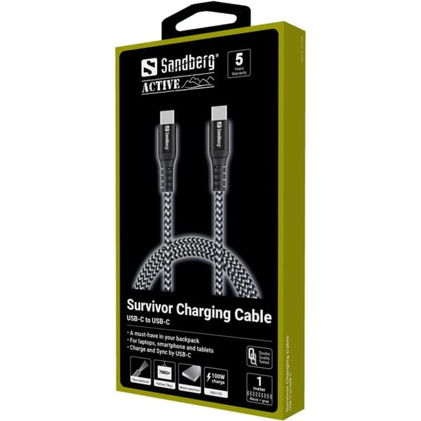 Sandberg Survivor USB-C-USB-C kabel 1m 441-38