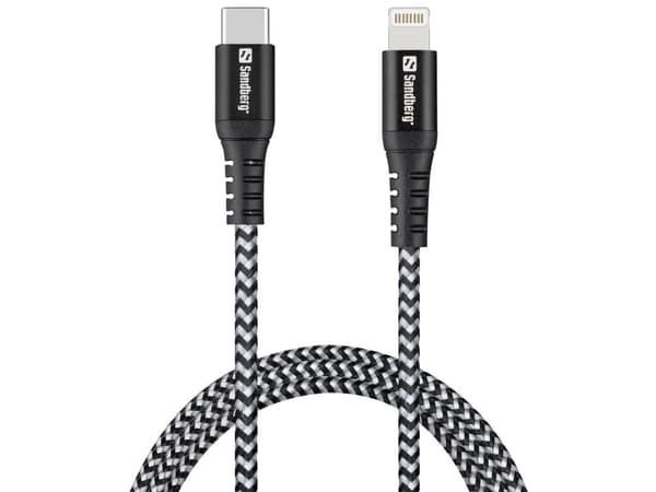 Sandberg Survivor USB-C PD til Lightning 1M Kabel, 441-55