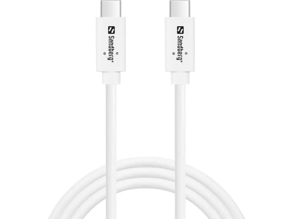 Sandberg USB-C til USB-C 3.1 G2 kabel 100W, 1M, 136-53