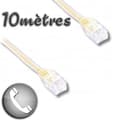 Miniatyrbild 1 av 2: ADSL RJ11 hane / RJ11 hane kabel 10m - LINJÄR - RJ11 6P4C kontakt - ADSL-kabel