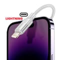 Miniatyrbild 3 av 5: OTG-adapter iPhone Lightning Hane till USB Hona Swissten Vit
