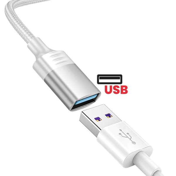 OTG-adapter iPhone Lightning Hane till USB Hona Swissten Vit