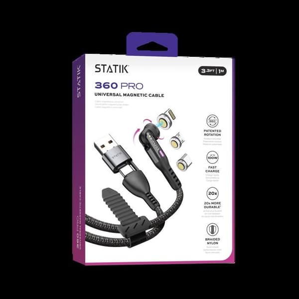 STATIKStatik - Telefonkabel med flera ändar - Statik 360 Pro Cable 2.0 - Flera storlekar