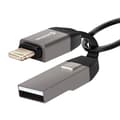 Miniatyrbild 1 av 5: Magnetisk kabel iPhone Lightning / USB Nyckelring Kompakt 9.7cm Swissten Grå