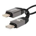 Miniatyrbild 1 av 5: Cobalt Magnetisk iPhone Lightning / USB-C Nyckelring Kompakt 9.7cm Swissten Grå