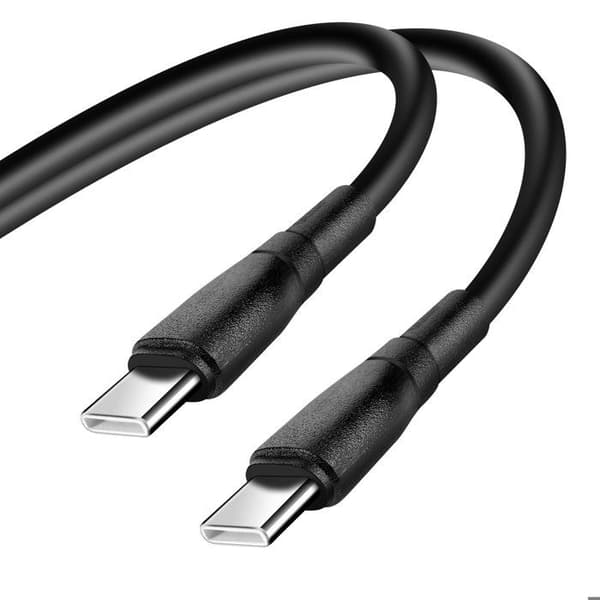 USB-C / USB-C Snabbladdning 60W och Dataöverföring 1m Blå Stjärna Svart