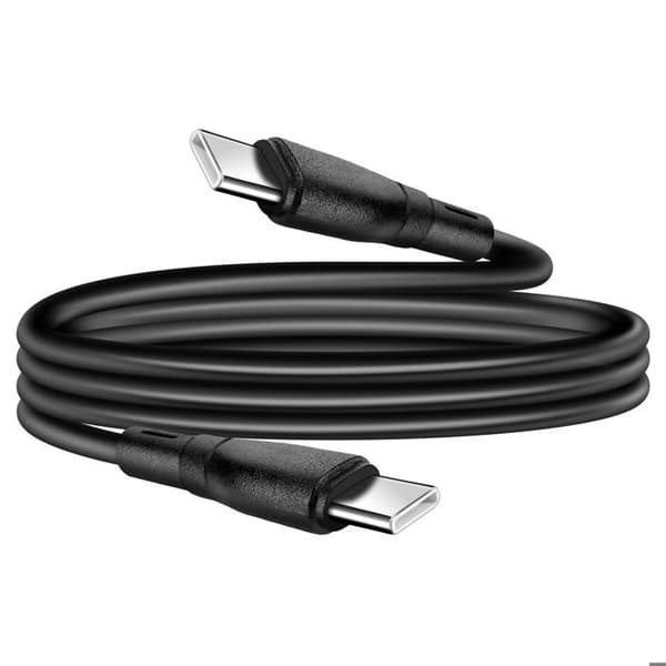 USB-C / USB-C Snabbladdning 60W och Dataöverföring 1m Blå Stjärna Svart