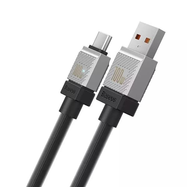 USB-datakabel till Type-C Ultra Snabb Laddning PD100W, 2 m - Baseus CoolPlay-serien (CAKW000701) - Svart