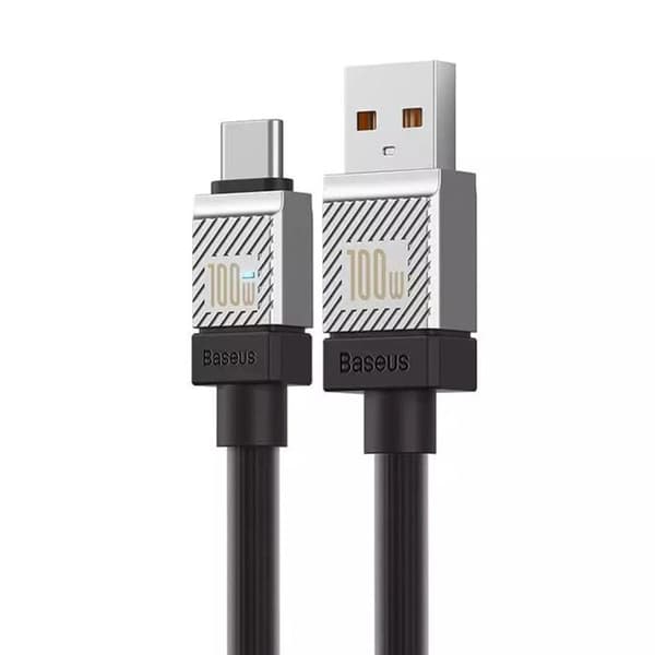 USB-datakabel till Type-C Ultra Snabb Laddning PD100W, 2 m - Baseus CoolPlay-serien (CAKW000701) - Svart