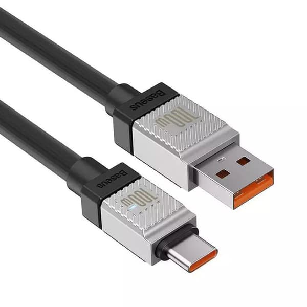 USB-datakabel till Type-C Ultra Snabb Laddning PD100W, 2 m - Baseus CoolPlay-serien (CAKW000701) - Svart