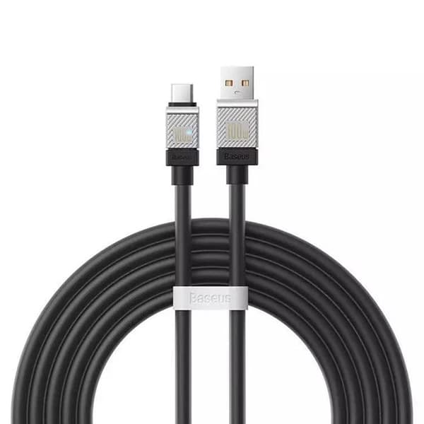USB-datakabel till Type-C Ultra Snabb Laddning PD100W, 2 m - Baseus CoolPlay-serien (CAKW000701) - Svart