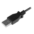 Miniatyrbild 4 av 4: 50cm vänstervinklad USB till Micro USB-kabel - STARTECH - Svart - Skärmad