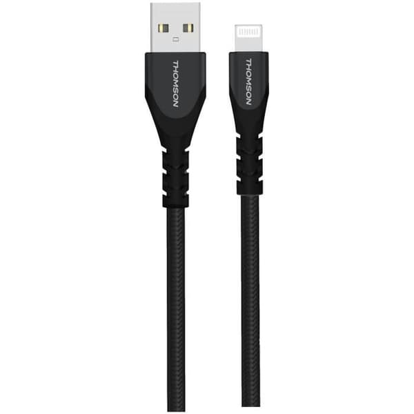 Kabel - THOMSON - Laddning och data - USB-A till Lightning - MFI-certifierad - 3A - 1,5 m