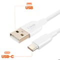 Miniatyrbild 4 av 5: USB C / USB Snabbladdningskabel 36W Ekosilikon 1.2m LinQ Vit