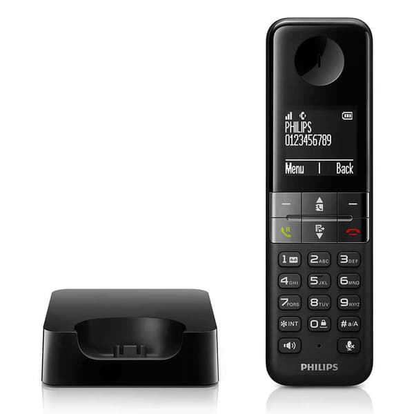 Philips Telefon Permanent Trådløs Classic Range D4701b/34 Sort
