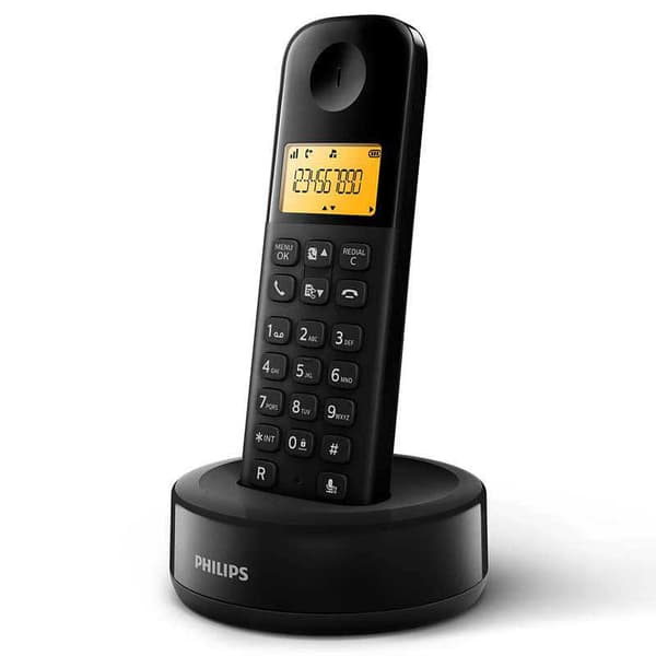 Philips Trådlös Fast Telefon Classic Range D1601b/34 Svart
