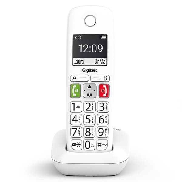 Gigaset Trådløs Fastnettelefon E290 Hvid