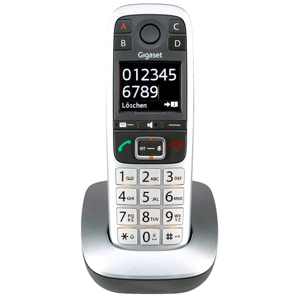Gigaset Telefon Permanent Trådløs E560 Hvid,Søvfarvet Sort, Sølv