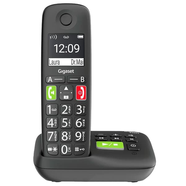 Gigaset Telefon Permanent Trådløs E290 A Sort