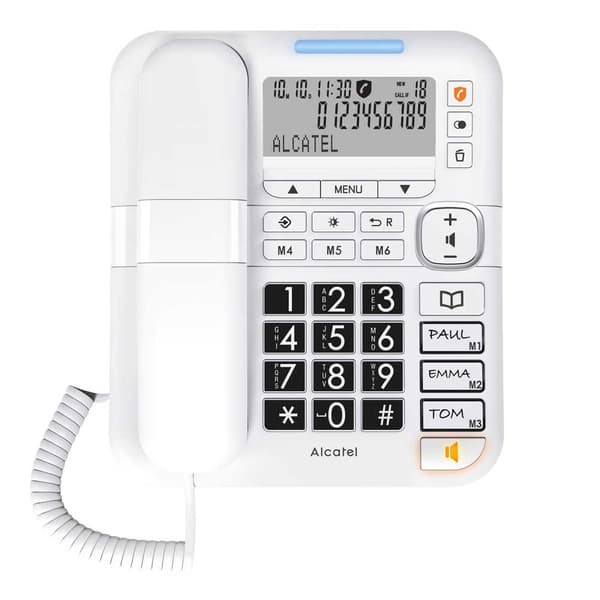 Alcatel Lankapuhelin Tmax70 Hopeinen Valkoinen