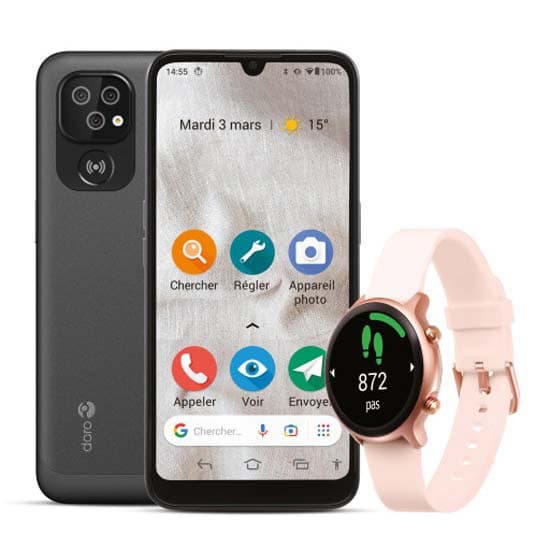 Doro 8100 2gb/128gb 6.1´´ Dual Sim + Smarwatch Rosa