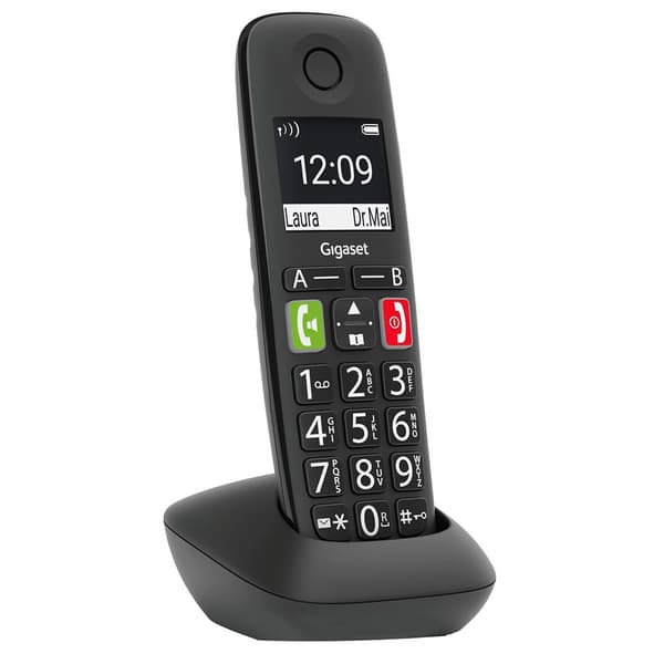 Gigaset Trådløs Fastnettelefon E290 Hx Beige,Sort Sort