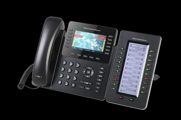 Grandstream Gxp 2170 12 Linja/tili Siemailla Voip Ip Puhelin Musta musta