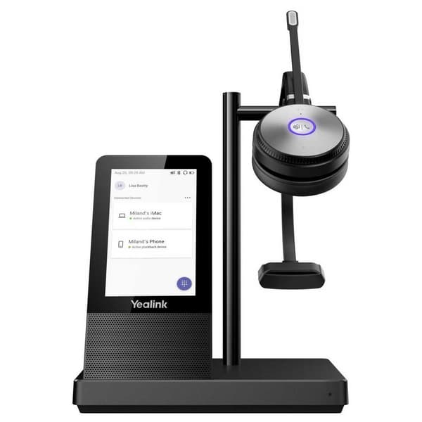 Yealink Hjelm Telefonsystem Wh66 Mono Sort