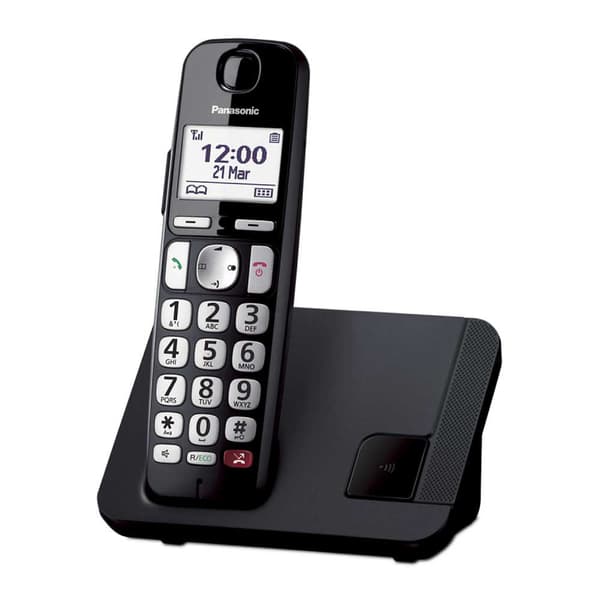 Panasonic Fast Telefon Kx-tge250spb Silver Svart