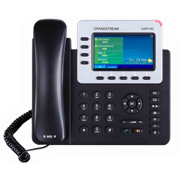 Grandstream Voip Telefon Gxp2140 Søvfarvet Sort