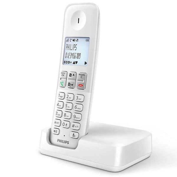 Philips Trådløs Fastnettelefon Classic Range D2501w/34 Hvid