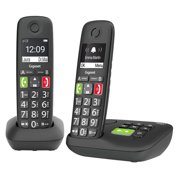 Gigaset Langaton Lankapuhelin E290 A Duo Musta