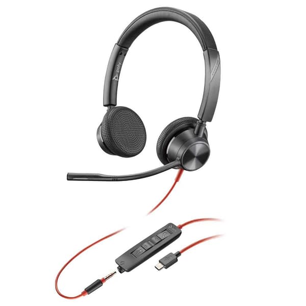 Hp Voip Hovedtelefoner Poly 3325 Usb-c +3.5+usb-c/a