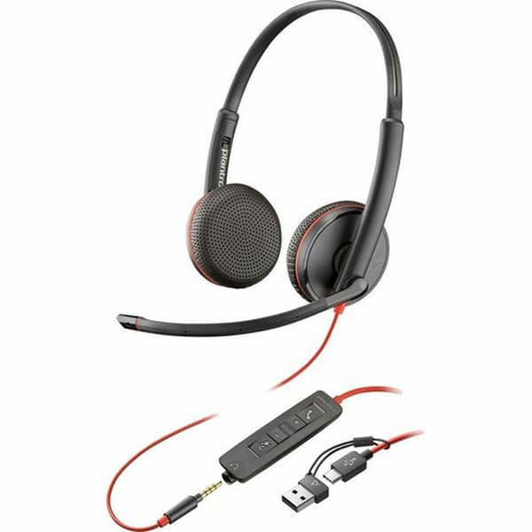 Hp Voip Hovedtelefoner Poly 3225 Usb-c +usb-c/a