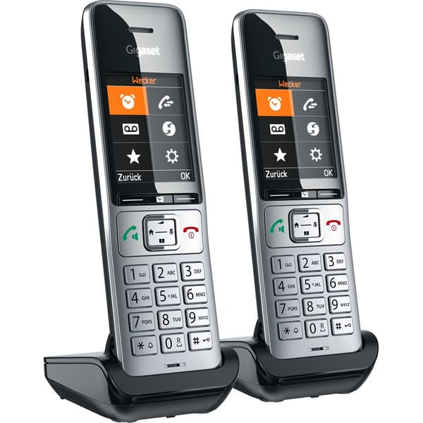 Gigaset Langaton Lankapuhelin Comfort 500hx Duo Hopeinen