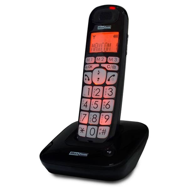 Maxcom Mc6800b Lcd Fastnettelefon Sort One Size / EU Plug