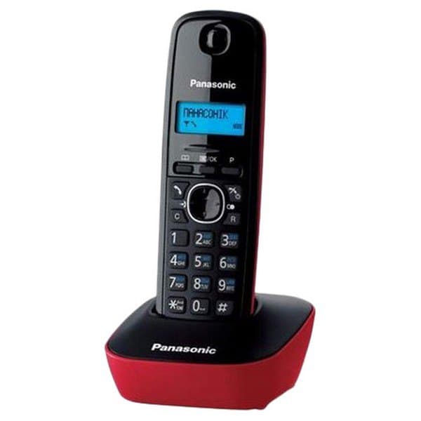 Panasonic Dect Trådlös Fast Telefon Svart One Size / EU Plug Svart, Röd