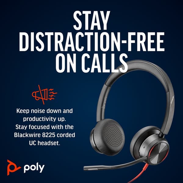 Poly Blackwire 8225 Hovedtelefoner