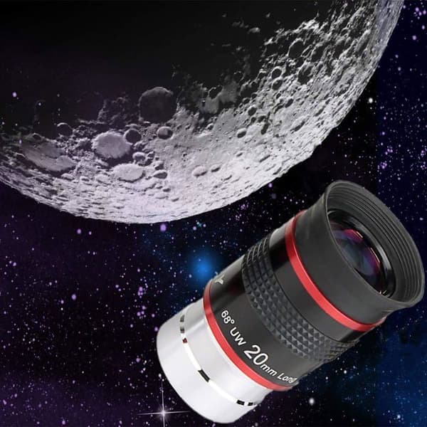 Svbony Teleskop Okular 1,25 Tum, Planetary Wide Angle Okular 20mm 68 Grader FMC Beläggning Astronomi Tillbehör