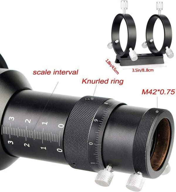 Svbony SV106 Guideteleskop 50mm Fokuser Guideteleskop med Helicoidal Fokuser 190 Längd Sökare för Teleskop