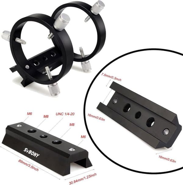Svbony SV106 Guideteleskop 50mm Fokuser Guideteleskop med Helicoidal Fokuser 190 Längd Sökare för Teleskop