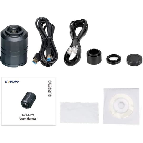Svbony SV305 Pro Astronomy Camera med ST4 Autoguider, Telescope Guiding Camera, AR-belagt fönster 30 min planetkamera