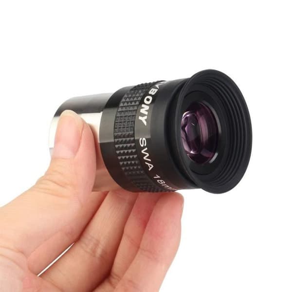Svbony Okularer 1,25" 18mm Astronomiskt Okular 72°HD Tillbehör för Teleskop Asfärisk för Astronomiskt Teleskop (18mm)