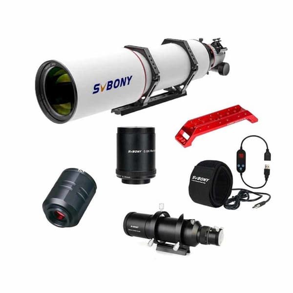 Svbony SV550 80/122 APO refraktorteleskopset med tillbehör, för fotografering av det avlägsna rymden