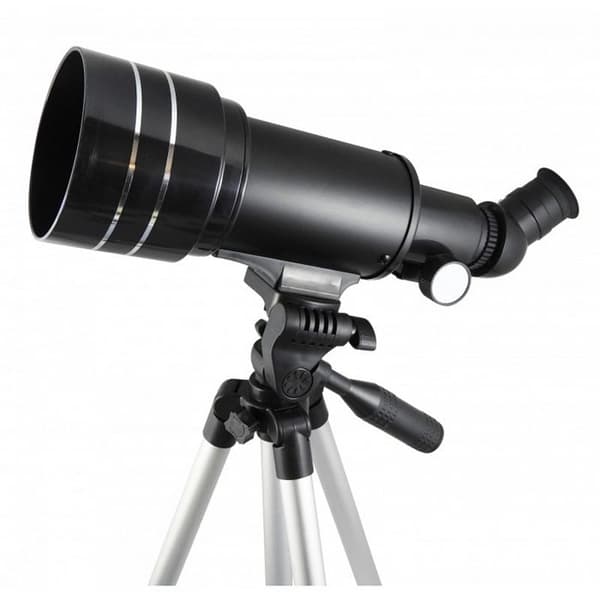 Buki Lunar Telescope - 30 aktiviteter - för barn från 8 år och uppåt - Svart