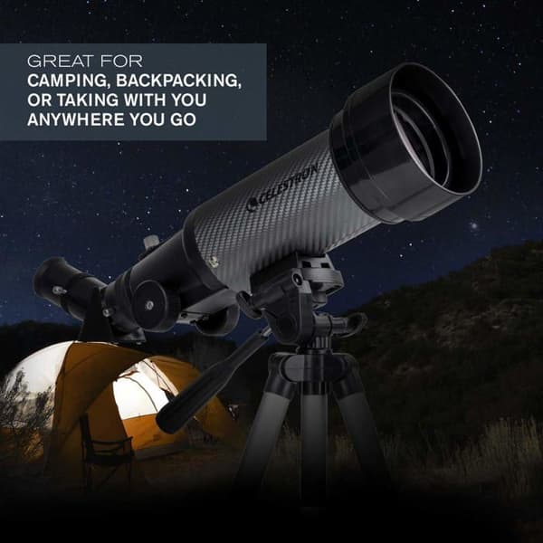 Celestron - 22035 - Travel Scope 70 DX Portable Telescope med Smartphone Adapter och Bluetooth Trigger