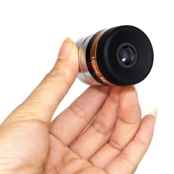 Svbony HD 62° vidvinkel asfäriskt okular för astronomiskt teleskop 1,25" 31,7 mm (svart) (10 mm)