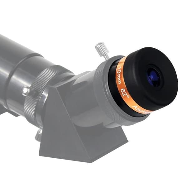 Svbony HD 62° vidvinkel asfäriskt okular för astronomiskt teleskop 1,25" 31,7 mm (svart) (10 mm)