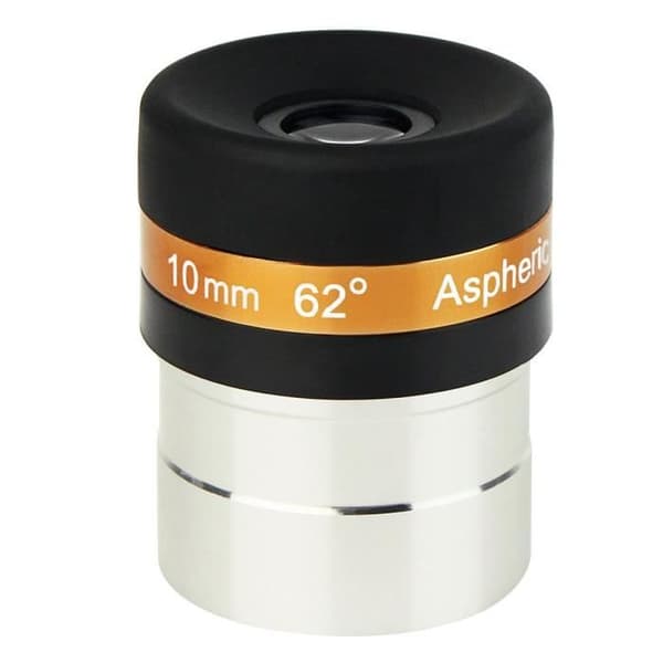 Svbony HD 62° vidvinkel asfäriskt okular för astronomiskt teleskop 1,25" 31,7 mm (svart) (10 mm)