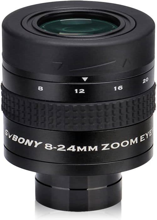 Svbony SV171 teleskopokular, zoomokularteleskop, 1,25 tum 8 mm-24 mm brännvidd FMC 7-element struktur okular
